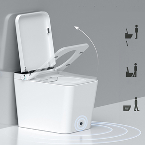 Nouvelle toilette intelligente à capteur carré, WC en céramique à commande à distance, nettoyage automatique avec eau HD-2788 CUPC pour salle de bain - Product Image 2