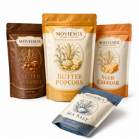Sachets personnalisés imprimés avec finition mate ou brillante pour pop-corn, bonbons et chips