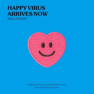 Disponibili Toppe Ricamate Autoadesive con Sorriso Felice e Cuore |   Graziosi Toppe Decorative a Forma di Sorriso per Borse e Abbigliamento Fai-da-Te - Product Image 5