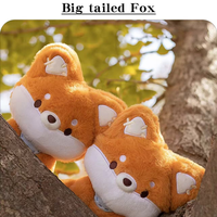 Peluche renard mignonne et moelleuse, grande queue, animal en peluche, poupée en peluche douce, oreiller pour enfants, cadeaux pour filles, fabricant en gros