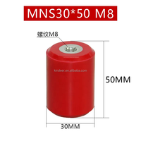 Isolateur de barre omnibus basse tension MNS20*30M8 pour armoire de distribution, panneau d'équipement de commutation, support de barre neutre rouge