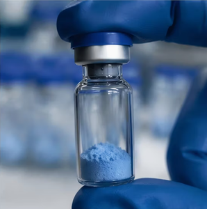 Clear Crimp Top Glass Vials with Blue Flip Caps | Bulk <b>Copper</b> Peptide Lyophilized <b>Powder</b> Skincare Vials with Warehouse Stock - Product Image 5