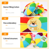 Disques volants interactifs jouets à mâcher pour chiens en peluche Pet Tug War avec cloches lavables résistantes aux morsures à l'intérieur