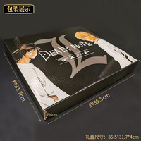 Ensemble de porte-clés et carnet à plumes Death Note Yagami Light L Cosplay, papeterie de bureau, école, étudiant, promotion, journal intime