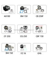 Bloc-cylindre de moto à prix abordable pour KZR125 PCX125 Lead125 Click 125i SH125, alésage 52,4 mm, kits de culasse