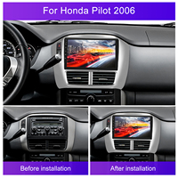 Autoradio Android Podofo Double Din 4+64G 9 pouces Carplay Android Auto pour Honda Pilot 2006 IPS DSP GPS RDS WIFI Prix d'usine