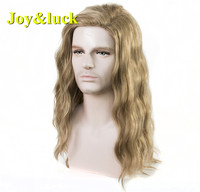Perruque Afro synthétique bouclée courte, pour hommes, couleur noire, brun naturel, prix en gros,