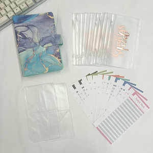 Holesale-Carpeta de cuero personalizado A6, carpeta con sobres y cuadernos, planificador diario de negocios - Product Image 4