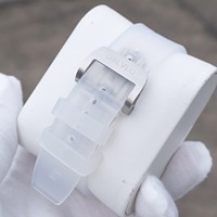 Montre mécanique pour homme OBLVLO Oubao Luo, fabriquée en usine, boîtier carré transparent, sans mouvement à carte, tourbillon, acier inoxydable