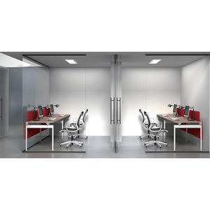 Muebles de Oficina Modernos, Escritorio de Computadora de Tablero de Partículas, Escritorio de Oficina para 4 Personas, Estación de Trabajo para 4 Personas - Product Image 3