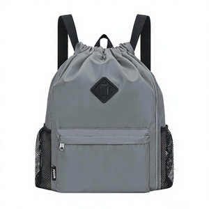 Wholesale Custom Logo Drawstring Gym Backpack With Shoe Compartment <b>Large</b> Capacity Water Resistant Sports Bag For Men Women Bulk - Product Image 1