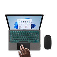 Housse de clavier sans fil RUIDIAN avec pavé tactile pour Microsoft Surface Go 1 2 3 en matériau PU