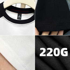 Summer Fallow 220gsm <strong>Cotton</strong> Fabric Slim Fit Raglon Crop Top <strong>for</strong> <strong>Women</strong> Wholesale Custom 92% <strong>Cotton</strong> 8% Spandex <strong>Women</strong> Y2k Baby Tees - Product Image 5