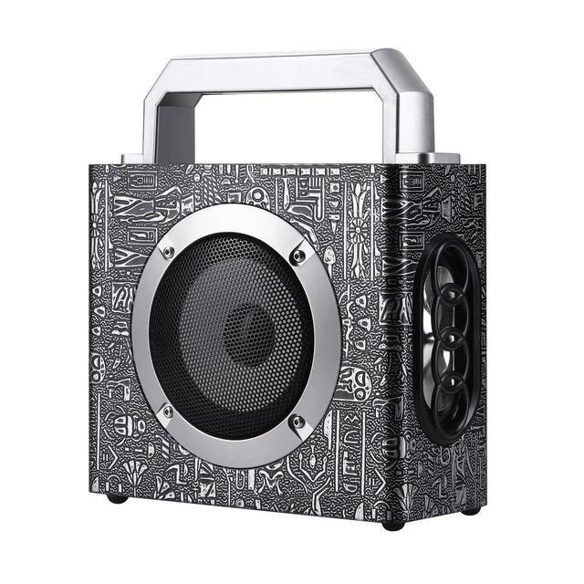 W1 Wooden Retro HIFI Stereo Bass Handsfree Audio Wireless BT Speaker Outdoor splashproof 5.0 Portable Speakers Party Home
