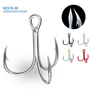Hameçons triples en acier à haute teneur en carbone super résistants pour la pêche en eau salée, hameçons barbelés - Product Image 6