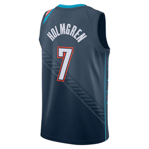 2025 Heren Oklahoma City # 7 Holmgren Jersey Custom Basketball Geborduurde Shirts Geborduurde Jeugd Uniformen Kleding - Product Image 5