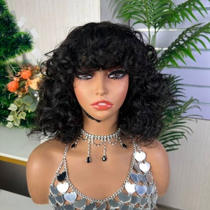 Peluca SDD Omotola Hecha a Máquina, Peluca con Volumen, 100% Cabello Humano, Densidad Completa, 10 Pulgadas - Product Image 5