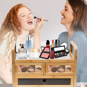 2024 Premium Wholesale High Quality Luxury Bamboo Cosmetic <b>Makeup</b> Storage Organizer Multifunctional Sundries Organizer <b>Box</b> - Product Image 5