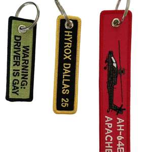 Porte-clés en acier inoxydable de qualité supérieure, durable, avec logo client imprimé par transfert thermique pour clés de voiture, sacs et accessoires quotidiens - Product Image 2