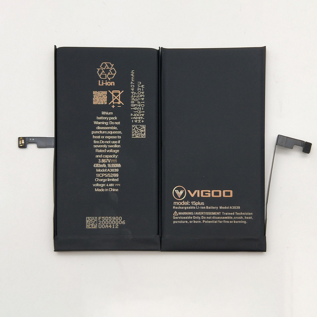 High Capacity Replacement Battery for iPhone 15 Plus Li-ion Polymer CE ROHS Certified 12M Warranty OEM Wholesale Mobile Battery