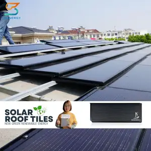 Filipinler yeni inşaat GÜNEŞ PANELI monokristal silikon PV fotovoltaik 10KW enerji krizi güneş enerjili kiremitler