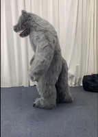 Vente chaude loup-garou en peluche gonflable dessin animé poupée costume marche performance accessoire costume
