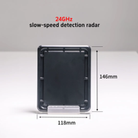 Capteur radar de détection à basse vitesse 24 GHz, haute précision 0,03-20 m/s, RS485 pour la surveillance de la vitesse des trains de marchandises, automatisation industrielle