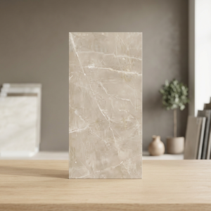 Azulejos de Porcelana Pulida de Alto Brillo Color Beige Urbano, 600x1200mm, Diseño Cerámico para Pisos y Paredes Interiores y Exteriores - Product Image 2