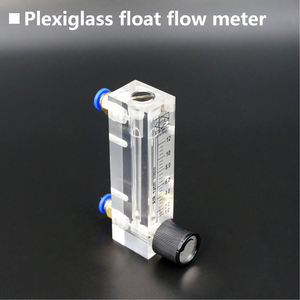 工業用透明アクリルパネル型調整可能なガス液体対応ローター付き流量計 - Product Image 4