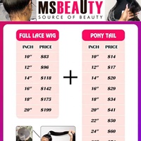 Perruque Full Lace Front HD Transparente pour Cheveux Humains Péruviens Remy, Queue de Cheval Unique Longue pour Femmes Noires