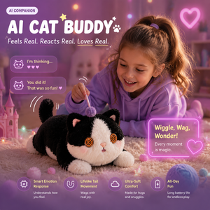 Jouet en peluche interactif pour chat Eco AI, fabriqué directement par le fabricant, jouet en peluche parlant, 60 langues, pour bébé - Product Image 6