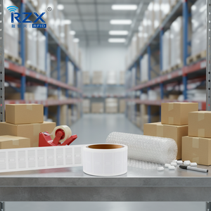 공장 직송 장거리 무료 샘플 UHF <span class=keywords><strong>RFID</strong></span> 860-960MHz Qstar-7U 스마트 화이트 블랭크 의류 소매용 태그 라벨 스티커 - Product Image 1