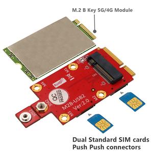 <span class=keywords><strong>Adaptateur</strong></span> convertisseur M.2 Key B vers Mini PCI-E avec double emplacement <span class=keywords><strong>pour</strong></span> <span class=keywords><strong>carte</strong></span> <span class=keywords><strong>SIM</strong></span> NANO <span class=keywords><strong>pour</strong></span> ordinateur portable de bureau Convertir le module NGFF sans fil 5G <span class=keywords><strong>4G</strong></span> 3G - Product Image 5
