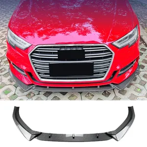 Para Audi A3 S3 8V Sline 2017-2020, alerón delantero, labio protector inferior, difusor, protector de parachoques, decoración, kit de carrocería, tuning - Product Image 5
