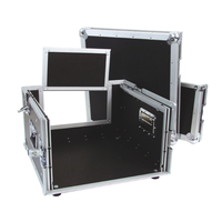 Station de travail DJ en aluminium personnalisable, rack pour enceintes ATA, tiroir vidéo, boîte de transport utilitaire, flight case avec table DJ pliable portable