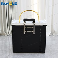 Bol de thérapie de spa à tête de bassin portable pour salon de beauté moderne Évier à shampoing avec circulation d'eau et vapeur Double réservoir d'eau