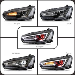 Feux avant LED LUFENG, phares avant 2008-2017, yeux de démon séquentiels pour Mitsubishi Galant Lancer Ex Fortis Led Lancer - Product Image 2