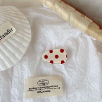Jepit Rambut Mini ANKO Custom Bentuk Tetesan Air Motif Garis Akrilik Asetat Model Duckbill untuk Anak Perempuan Penggunaan Sehari-hari Dapat Dipesan Sesuai Keinginan