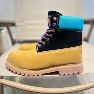 รองเท้าบูทหุ้มข้อผู้ชายรุ่นใหม่ล่าสุดสำหรับฤดูหนาว แบบผูกเชือกและซิป หนัง PU พื้นยาง กันน้ำ กันลื่น - Product Image 1