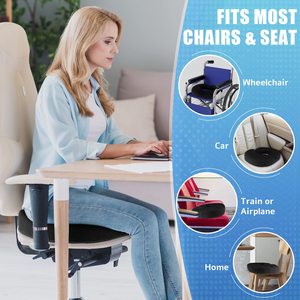 Cojín de asiento de almohada de Donut al <span class=keywords><strong>por</strong></span> mayor para <span class=keywords><strong>embarazo</strong></span> posparto y <span class=keywords><strong>hemorroides</strong></span> cojín para aliviar el dolor de coxis cojines de levantamiento de memoria - Product Image 6