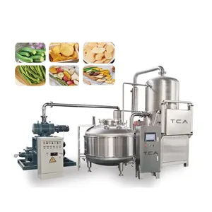 TCA 50kg/h 100kg/h small vacuum fryer machine fruit vacuum fryer machine vacuum frying fryer machine for fish/nuts/potatos