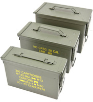 Boite Militaire De Munitions US M2A1 Cal.50 mm / Caisse a Munitions Métallique