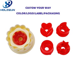 Ensemble de 5 emporte-pièces à biscuits en plastique PP, couleur personnalisée, écologique, sans danger pour les aliments, lavage à la main recommandé pour une utilisation facile, outils de pâtisserie - Product Image 3