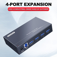 Hub USB Sipolar A-4u30 4 ports pour disques durs SSD, hub USB 3.0, transmission de données