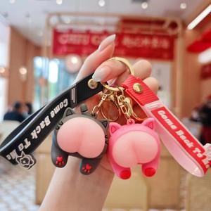 Nouveau haute qualité Boutique Creative sac à dos pendentif mignon clé de voiture en gros Couple cadeau Q rebondissant bout à bout porte-clés - Product Image 4