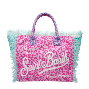 Borsa per il Trucco Boho <span class=keywords><strong>Chic</strong></span> con Nappine, Chiusura a Cerniera, Grande Capacità, Stampa Animalier, per Spiaggia, Festival Musicali e Viaggi - Product Image 3