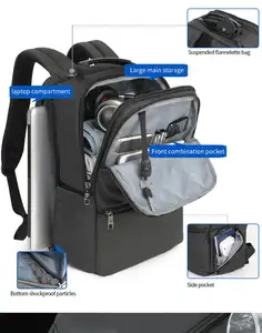Tigernu-mochilas escolares impermeables para hombre, morral de viaje para ordenador portátil, fabricante al por mayor de T-B3905, 19L