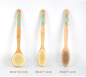 Brosse <span class=keywords><strong>de</strong></span> Douche Exfoliante Portable en Bois à Poils Naturels pour le <span class=keywords><strong>Corps</strong></span> et le Dos – Offre Spéciale - Product Image 1