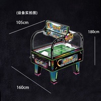Table de baby-foot commerciale à monnayeur pour 2 joueurs, thème Kung Fu, machine de jeu d'arcade pour bars