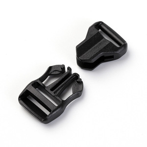 Plastic Snap Buckle 15mm Black Adjustable Outdoor Backpack Accessory - Product Image 1